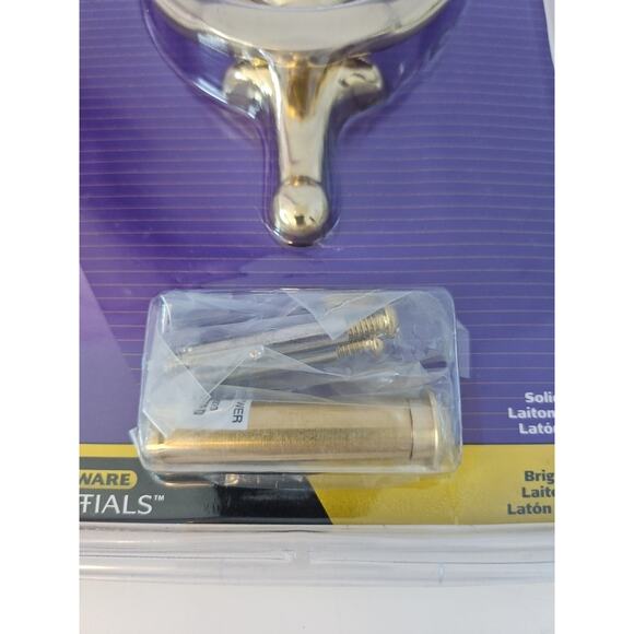 Bright Brass Door Knocker with Viewer 7" For Outdoor Gates - Picture 3 of 5